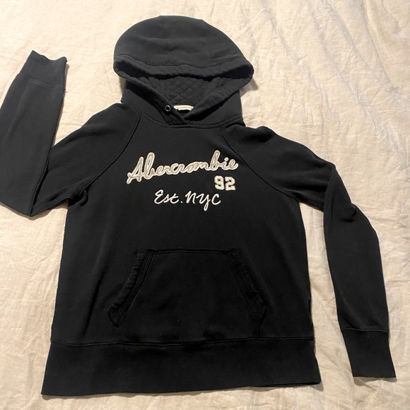 Medium Black Abercrombie & Finch Hoodie Sweatshirt - Picture 1 of 1